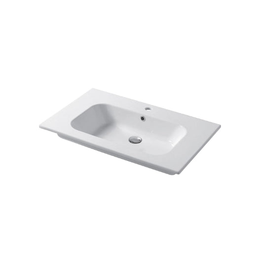 Console carrée intégrée Qubo 81x46 cm