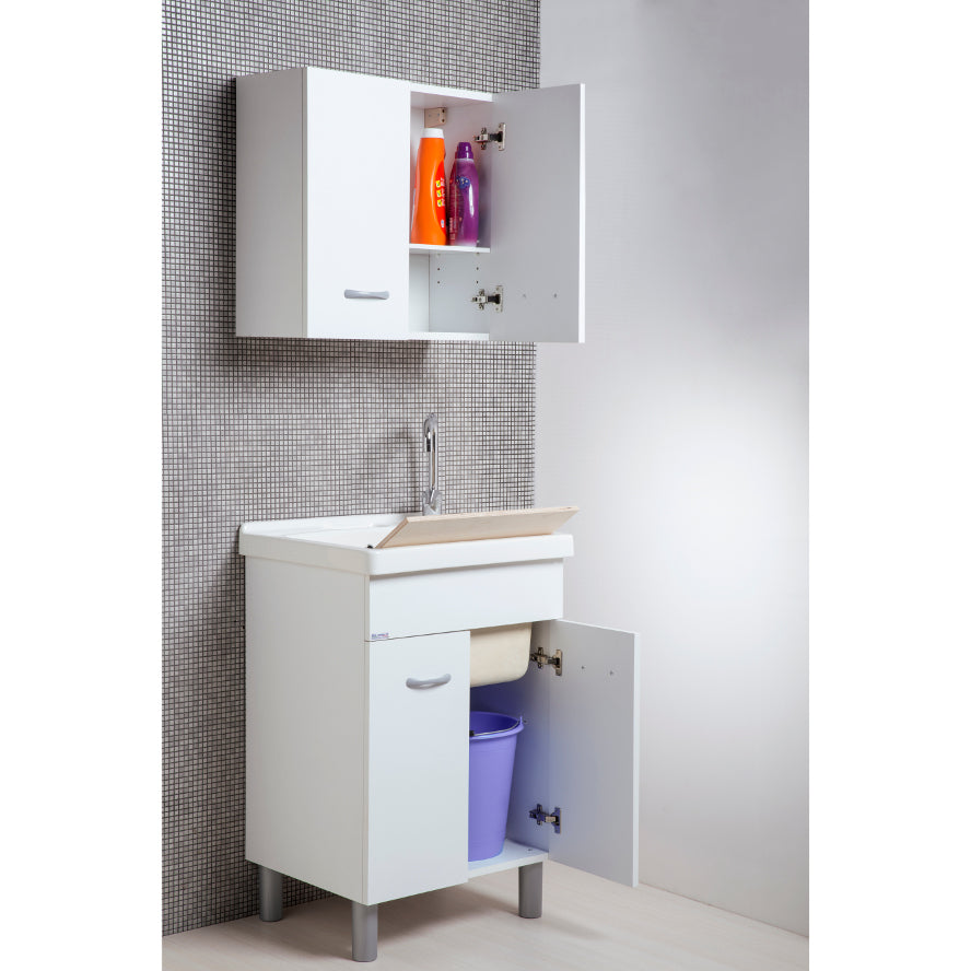 Lavabo Oceano 60x50 avec cuve en céramique et table