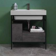 Meuble pour lavabo avec tiroir et porte 70x50xH76 Quadrello