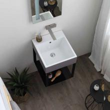 Structure suspendue pour lavabo en métal cm 75x50xH71 Volant