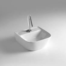 Lavabo Carré cm 42.5x42.5 Soft Avec Plan de Robinet