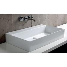 Lavabo Suspendu/à Poser cm 75x45 sans perçage Elegance Squared