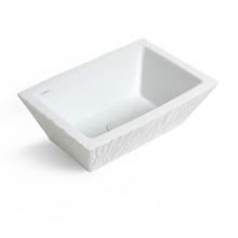 Lavabo à Poser/suspendu Rectangulaire Pietra Blanc