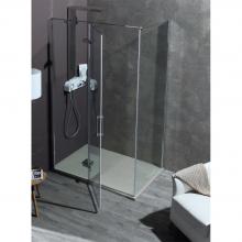 Cabine de douche à angle cm 130x200 avec porte battante 8MILL INFINITY