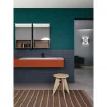 Lavabo console à poser/suspendu cm 106x51 Slim