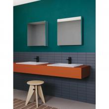 Lavabo à poser/suspendu cm 61x51 Slim
