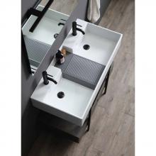 Lavabo à poser double-bassin cm 100x50 Nobu