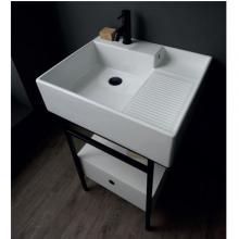 Structure porte-lavabo avec tiroir cm 60x50xH70 Quadrello