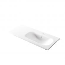 Lavabo encastré avec bassin droite 106x46x h 16,8 cm Soft