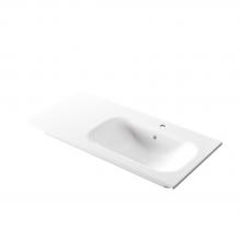 Lavabo encastré avec bassin droite 106x51x h 16,8 cm Soft