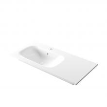 Lavabo encastré avec bassin gauche 106x51x h 16,8 cm Soft