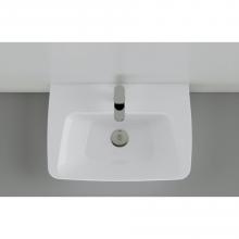 Lavabo à poser/suspendu 63×43×H14,5 cm Hera