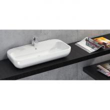 Lavabo au mur/à poser cm 80x40 Qubo