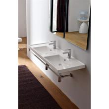 Lavabo encastré ou suspendu double vasque ML