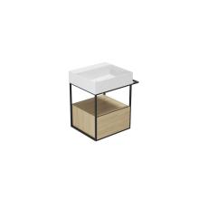 Structure porte-lavabo cm 58x44,5xH52 cm avec tiroir Elegance Squared