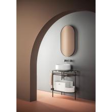 Miroir ovale cm 50x90 avec cadre Look Ring