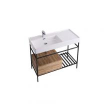 Structure avec tiroir et grille pour lavabo 100 cm Faster Kiub