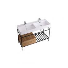 Structure avec tiroir et grille pour lavabo 120 cm Faster Kiub