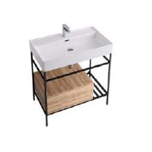 Structure avec tiroir et grille pour lavabo 80 cm Faster Kiub