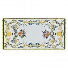 Table rectangulaire en pierre de lave Settecento