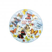 Table ronde en pierre de lave Butterfly