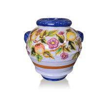 Pot en terre cuite Limoni, Melograno e Fiori