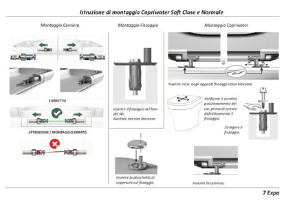 Siège de toilette à friction La Fontana
