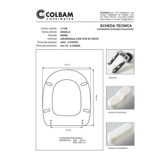 Copriwater Compatibile Angela