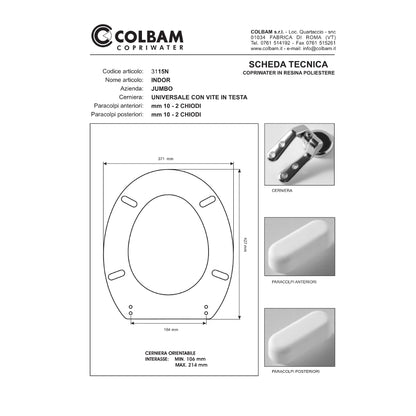 Copriwater Compatibile Indor
