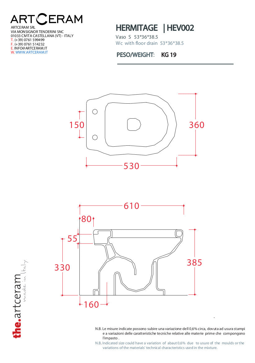 Vaso a terra Hermitage