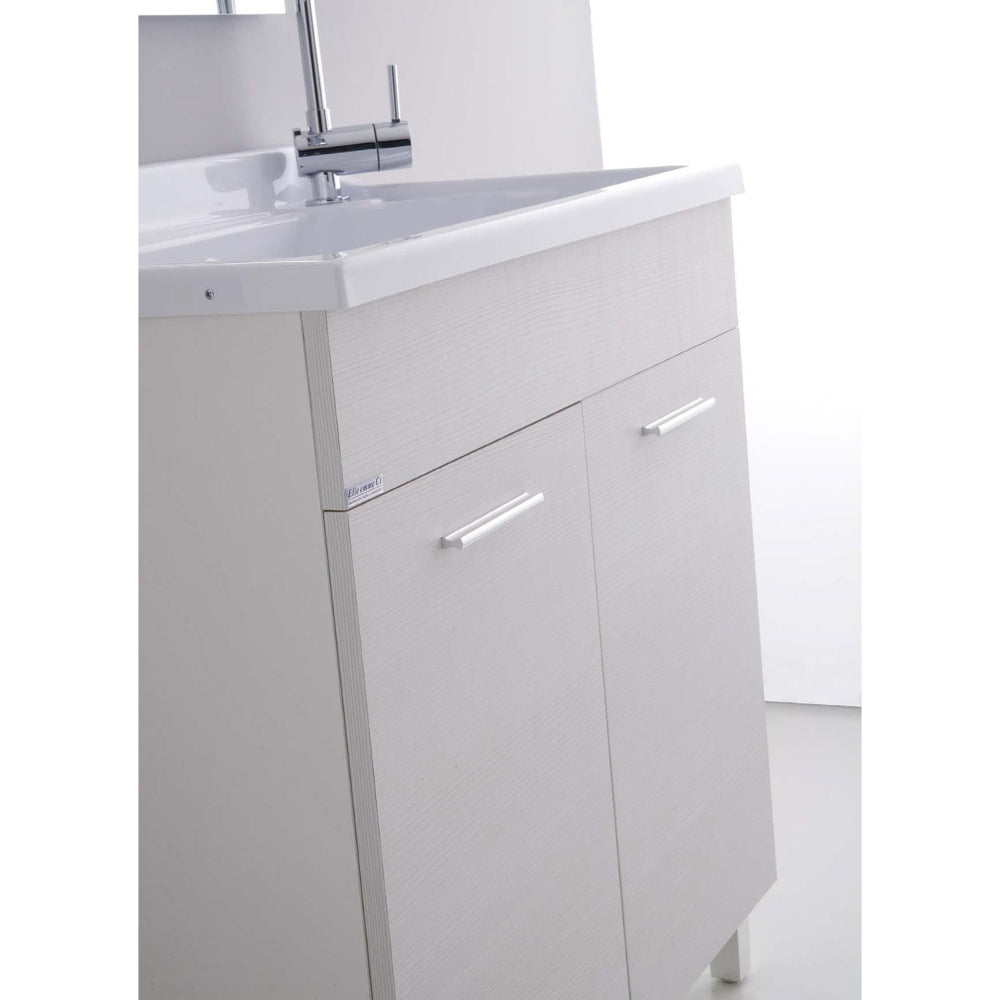 Mobile lavanderia con vasca ABS e due ante cm 80x50xH89 Medusa