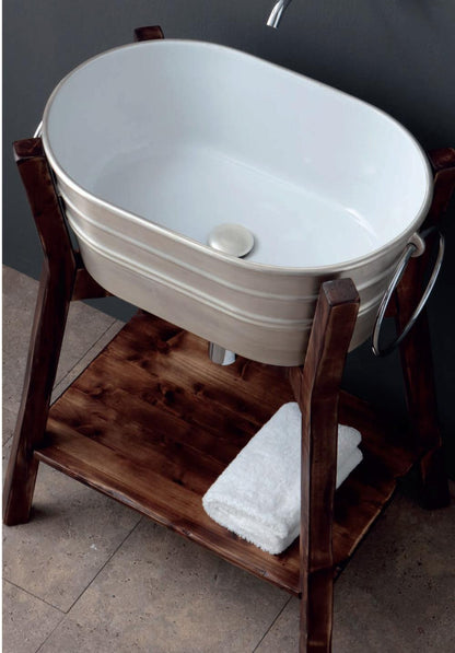 STRUCTURE DE BAIGNOIRE EN BOIS HAUTE SUR PIED