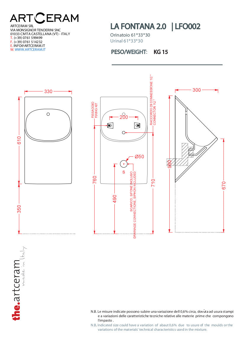 Urinoir La Fontana 2.0