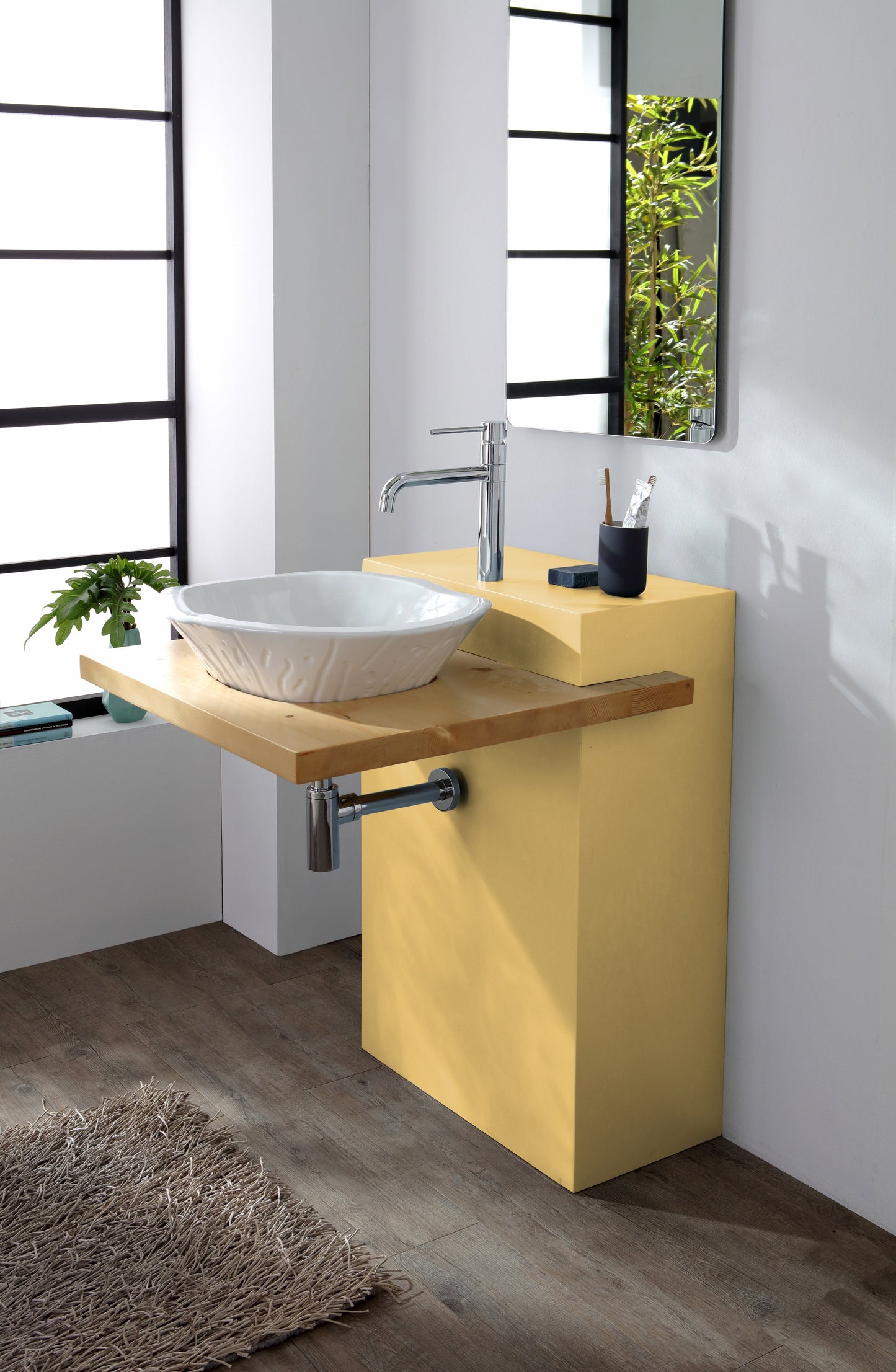 ARMOIRE EN BOIS AVEC ÉTAGÈRE ÉGOUTTANTE