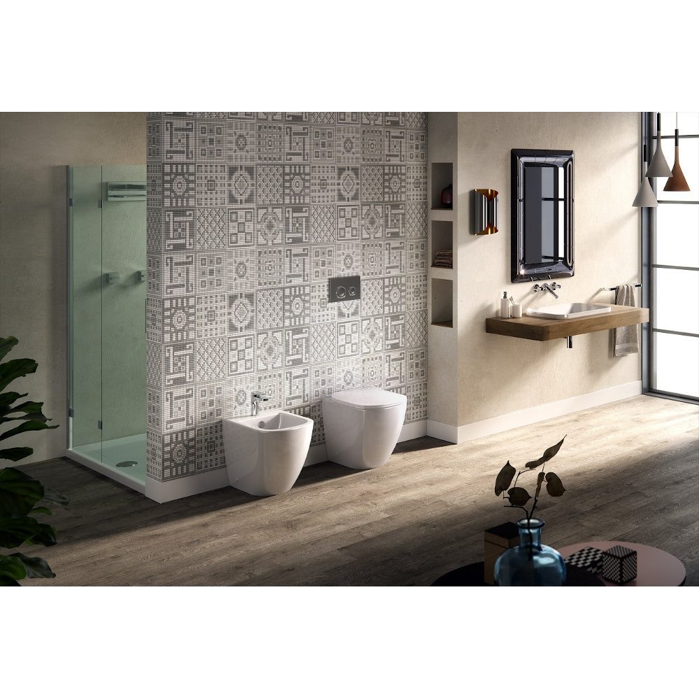 Coppia sanitari filomuro senza brida Faster