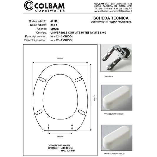 Copriwater Compatibile Alfa/Beta