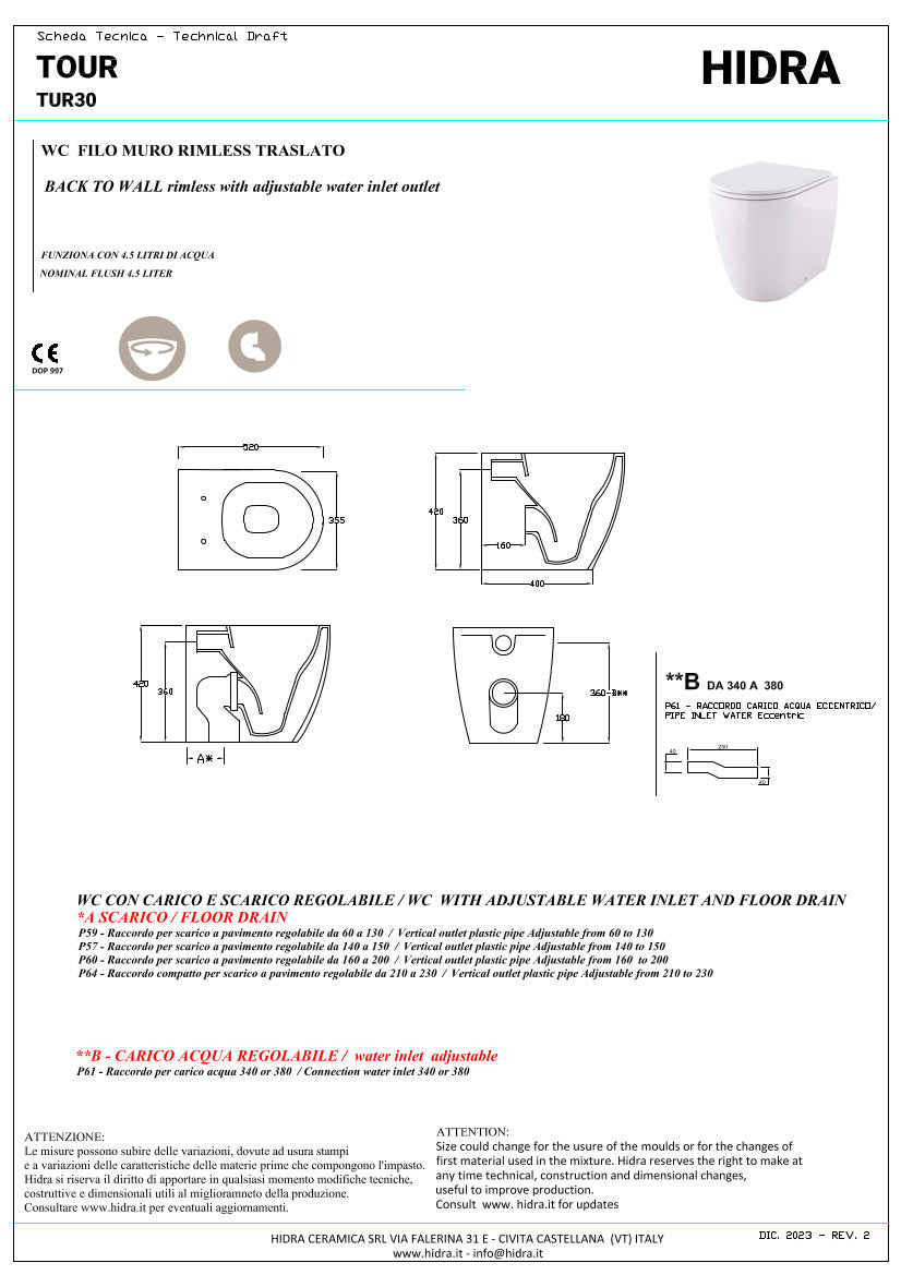 Sanitari a terra Tour