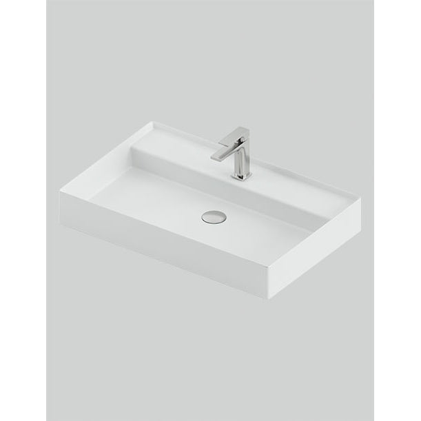 Lavabo sospeso/appoggio cm 75x48 Scalino
