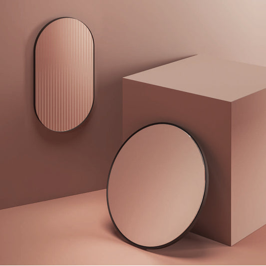 Miroir rond de 85 cm avec anneau lumineux LED