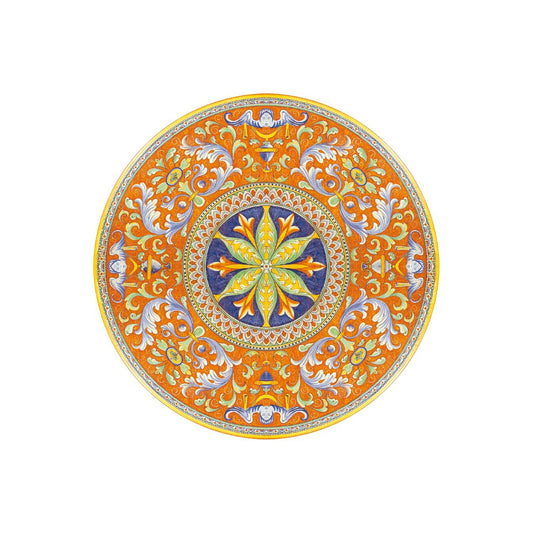 Tavolo in pietra lavica tondo Deruta Antico