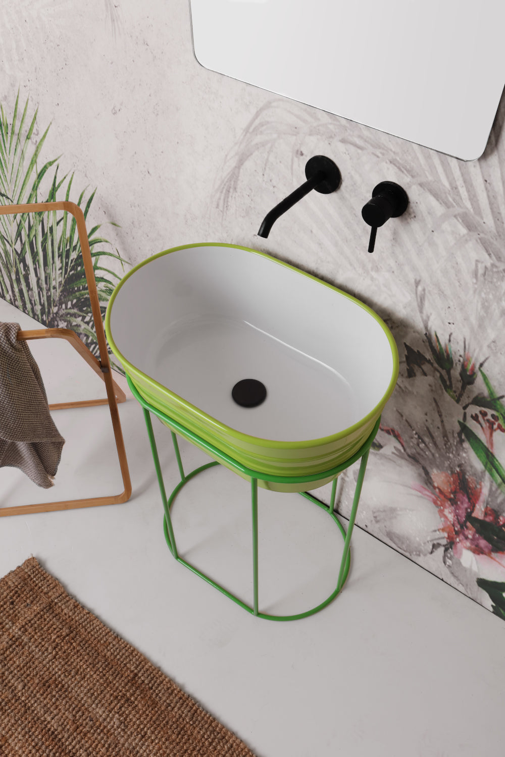 COMPOSIZIONE TINOZZA E STRUTTURA VERDE IMPULSO