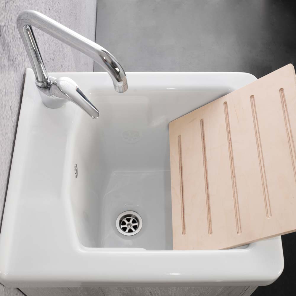 Lavatoio 45x50 cm con vasca in ceramica Unika