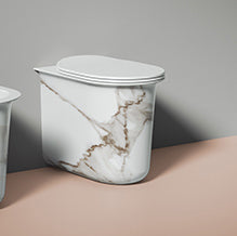 Toilettes sur pied élégantes sans bride, fixées au mur