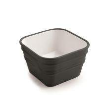 Lavabo à poser/suspendu cm 40x40 Bacile Cubo Gris Cosmos Mat