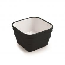 Lavabo à poser/suspendu cm 40x40 Bacile Cubo Noir