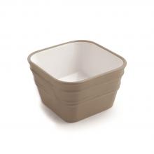 Lavabo à poser/suspendu cm 40x40 Bacile Cubo Argile Mat