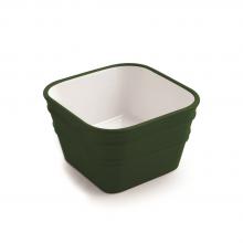 Lavabo à poser/suspendu cm 40x40 Bacile Cubo Vert Anglais Brillant