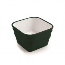 Lavabo à poser/suspendu cm 40x40 Bacile Cubo Vert Forêt Mat