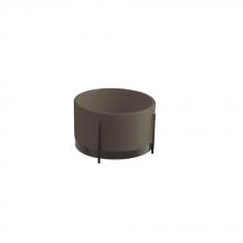 Lavabo avec structure Ibrido Rond Basalte Mat