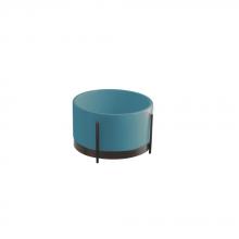 Lavabo avec structure Ibrido Rond Cyan